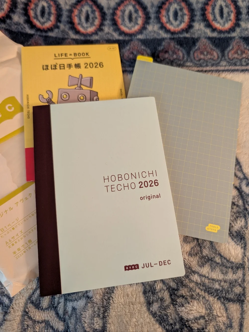 Hobonichi Techo Avec 2026 Original Planner - Light Blue Japanese - Picture 6 of 7